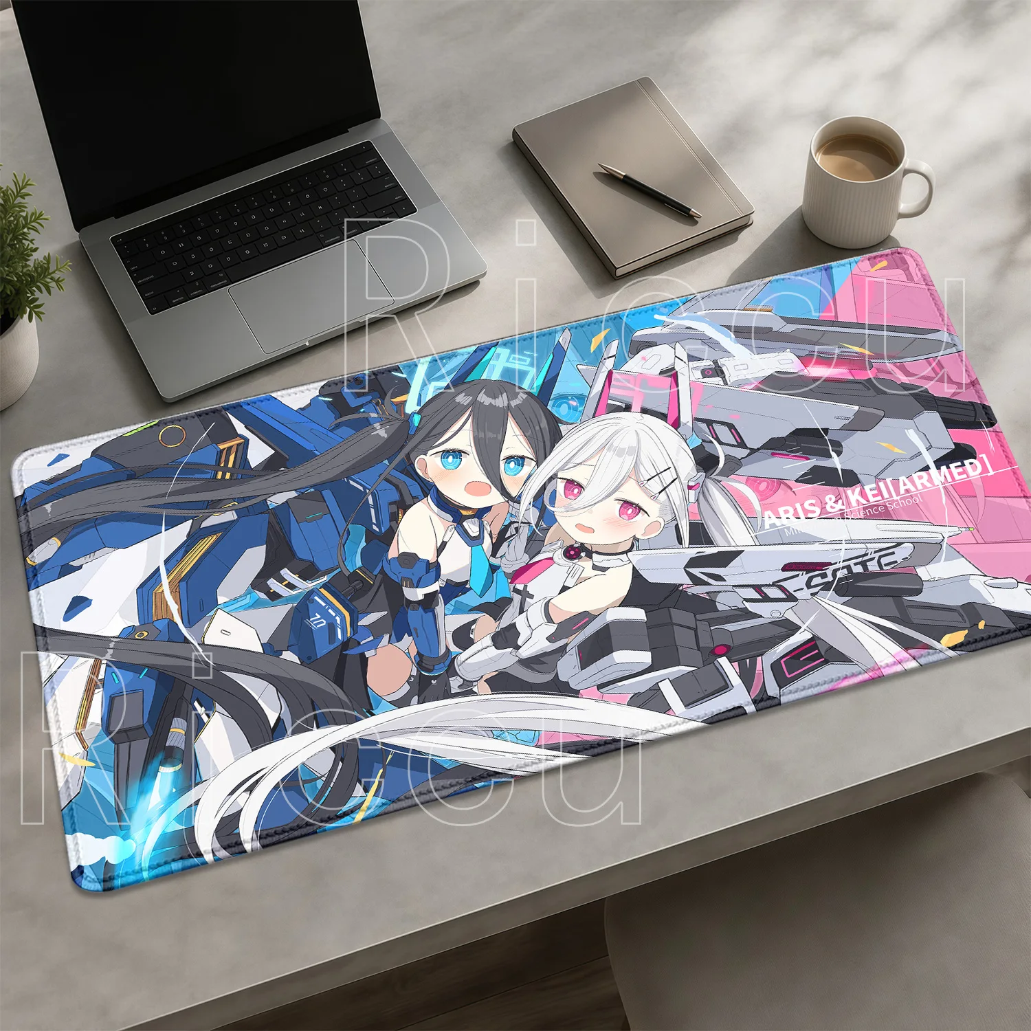 HD Printing Tendo Kei Gaming Blue Archive Mousepad Non-slip Anime Cute Girl Key Mouse Pad Keyboard Offices Overlock XXL Desk Mat