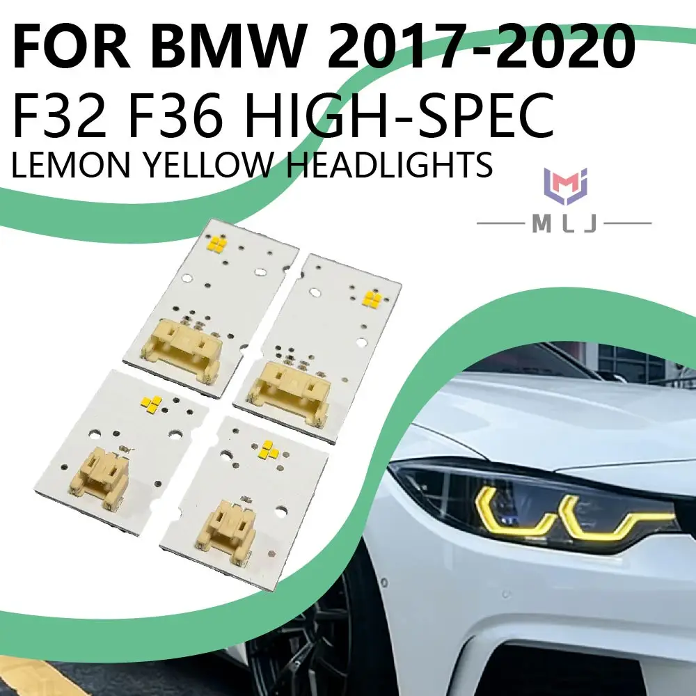 

New 63117493229 63117493230 Headlight LED DRL Module Daytime Running Light Lemon Yellow For BMW 4 Series F36 F32 2017 - 2020