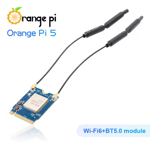 Orange Pi WiFi6+BT5.0 Module 2.4GHz And 5GHz Frequency Bands Wi-Fi BT5.0 With BLE Support PCIe Interface For OPI 5