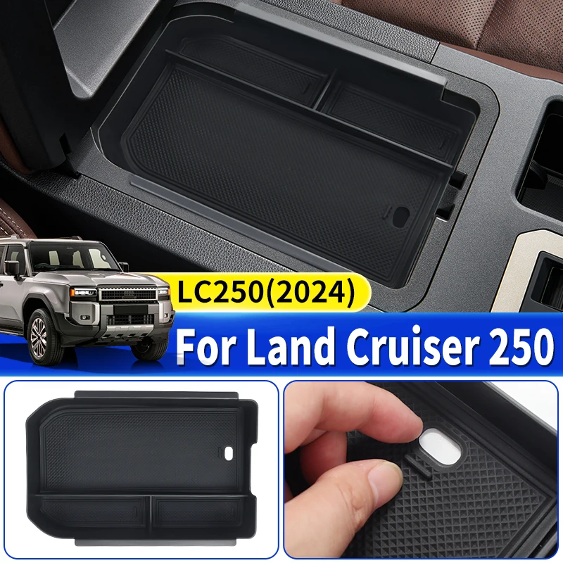 

For 2024 Toyota Land Cruiser 250 Prado Lc250 Upgrade Interior Decoration Accessories Armrest box storage box compartment tray