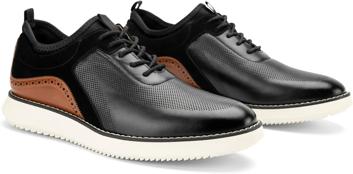Men's Oxford Shoes - Slip Resistant, Comfortable & Fashionable Lace-up Dress Shoes for Men. Perfect for Any Occasion