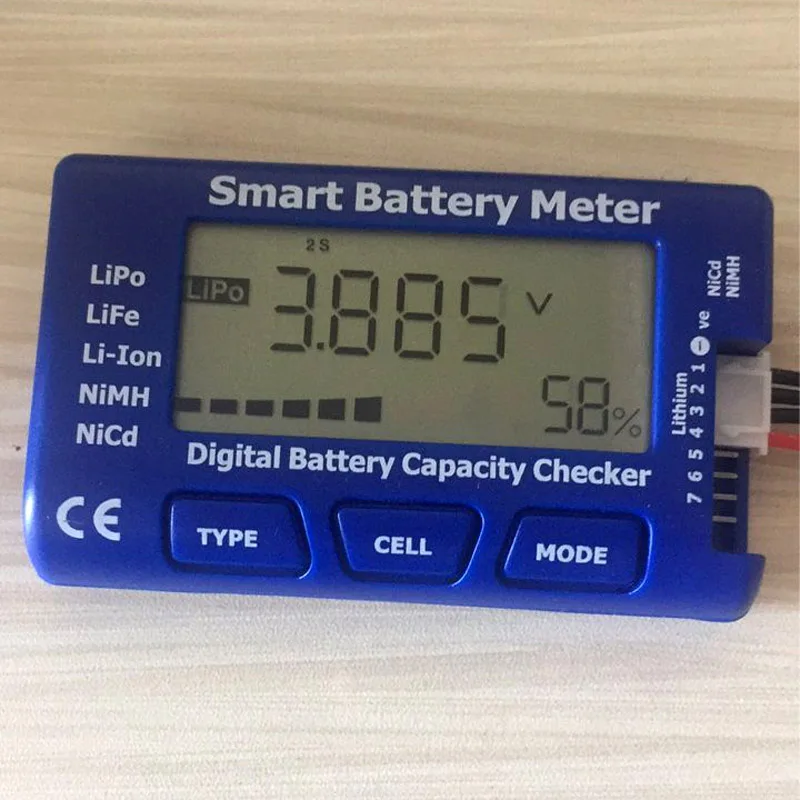 5-in-1 1-7S Battery Tester, Multi-Function Voltage Monitor & Balancer for RC Models