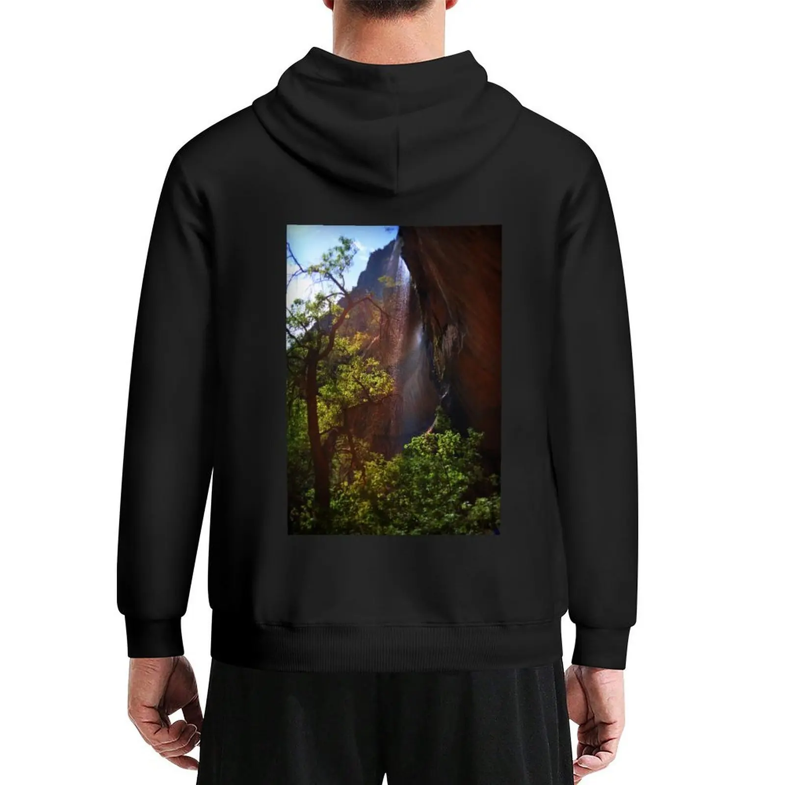 

Emerald Pools Waterfall Of Zion Hoodie men clothes fashion men men's sweat-shirt set male clothes man hoodie