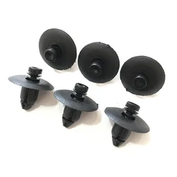 20pcs Auto Car Door Snap Clip Rivet For Chrysler 300C / Sebring / Compass Plastic Fasteners Clips Fastener 8.5 Hole Black