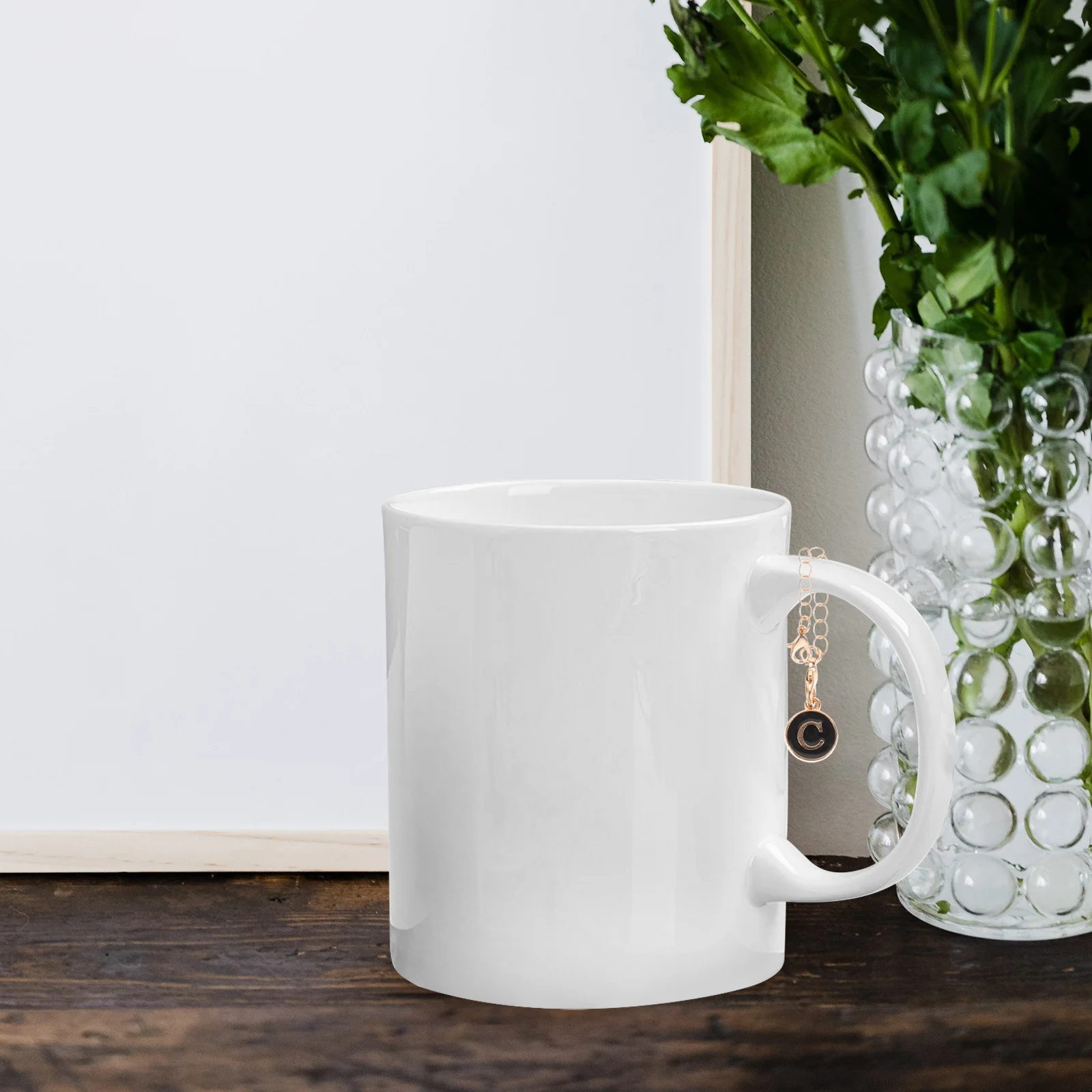 

2Pcs Durable Alloy Letter Charm Hanging Chain for Tumbler Cup Backpack Key Holder Decoration Tumbler Letter Charm