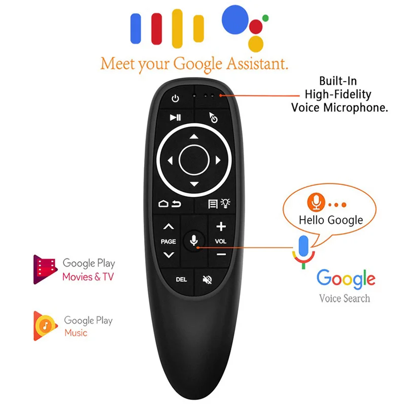 G10S Pro BT Air Mouse 2.4G Wireless Gyroscope Smart Remote Control With Voice IR Learning  for Android TV Box H96 MAX X88 PRO X9