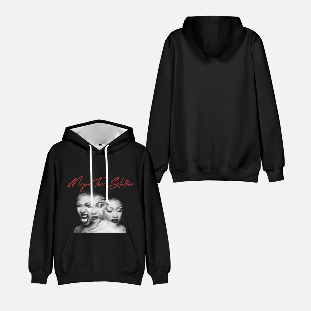 Megan Thee Stallion Hoodie 3D Print Men/Women Fashion Casual Harajuku Style Sweatshirt Hip Hop Clothes