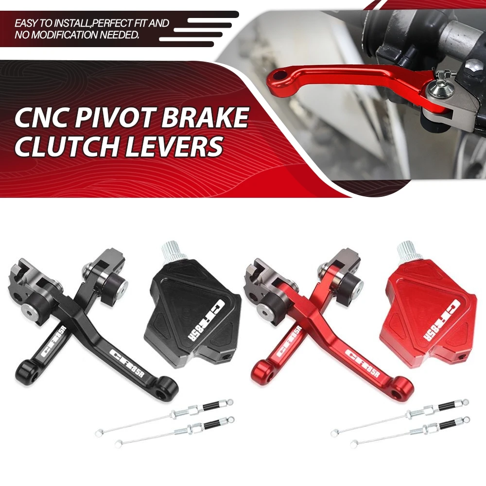

Dirt Bike CNC Brake Clutch Levers Stunt Clutch Pull Cable Lever Replacement Easy System For HONDA CR85R 1998-2007 2006 2005 2004