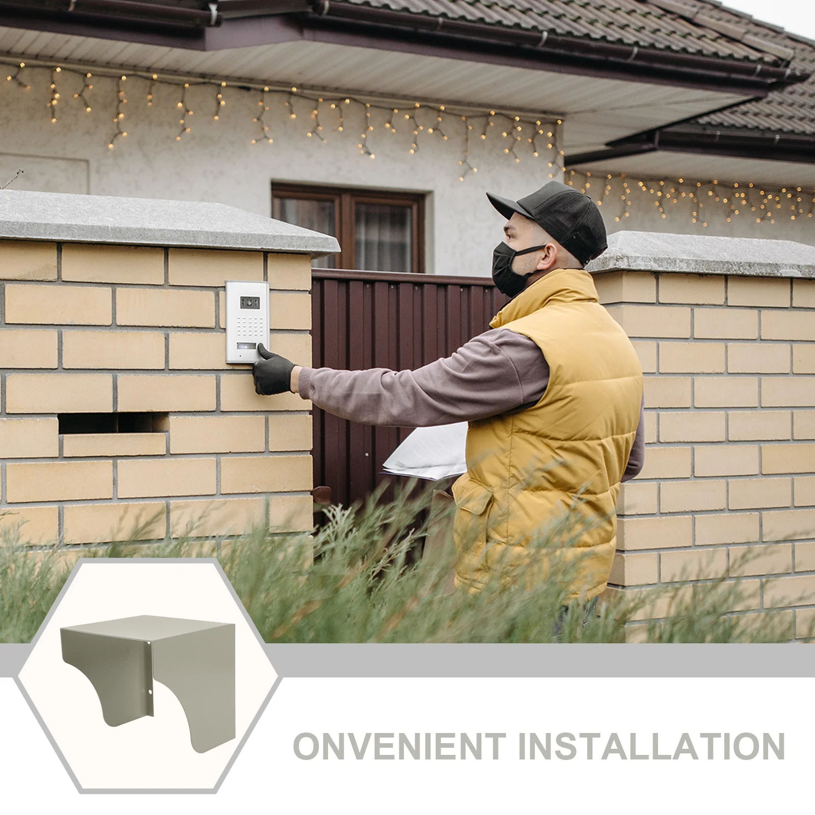 

Cover Protector Bottomless 125mm Iron Weatherproof Outlet Cover Electrical Exterior Metal Outdoor RV Accessories