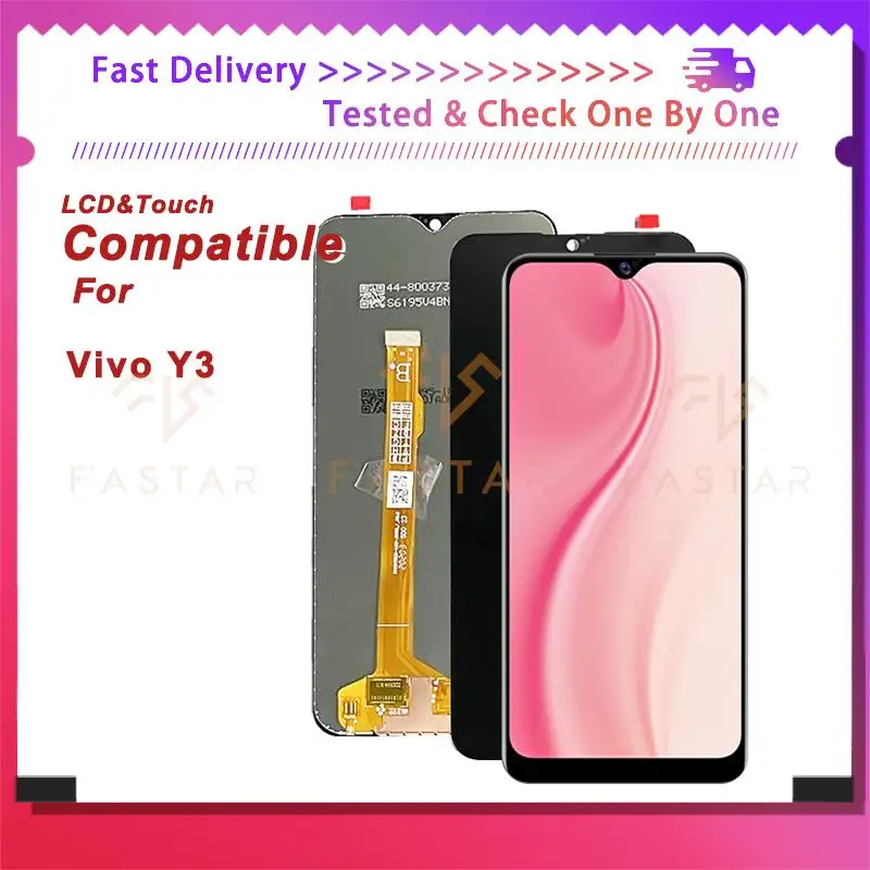 

6.35"Tested For VIVO Y3 LCD Display Touch Digitizer Assembly Replacement Parts Screen VIVO Y3 lcd