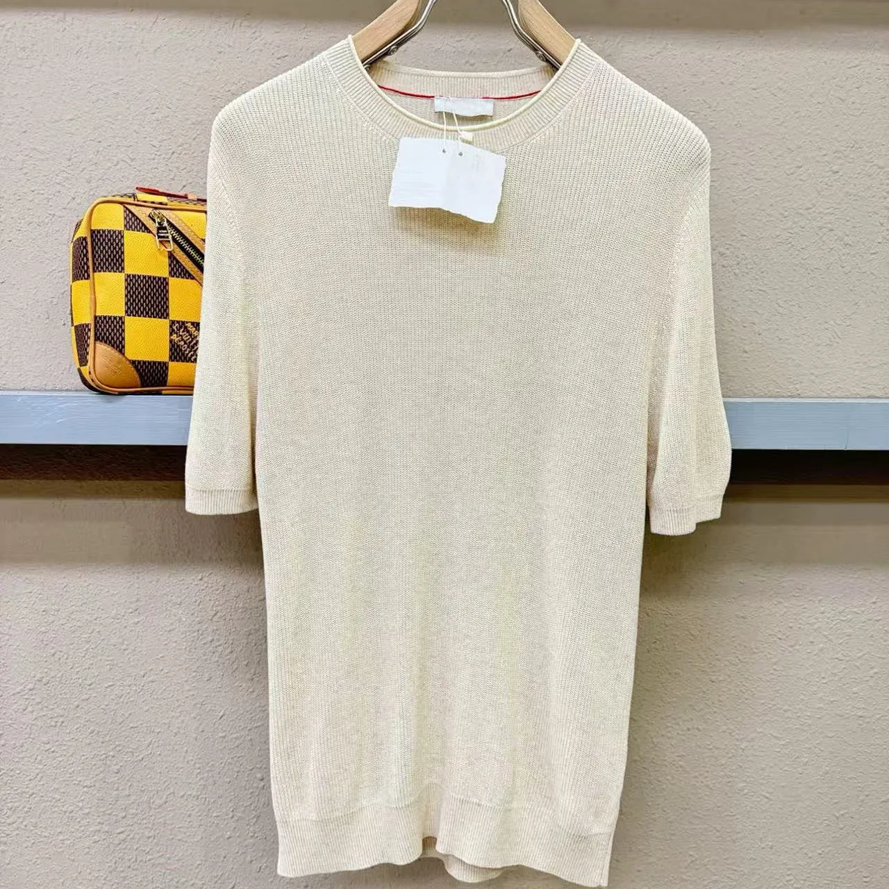 

BC Italian short-sleeved knitted sweater simple and versatile old money style men's T-shirt