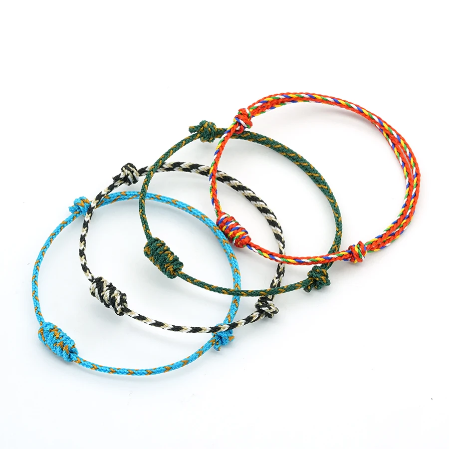 New Year Luck Red String Bracelet Unisex Handmade Adjustable Knot Ethnic Braided Wish Braslet Holiday Perfect Gift For Lover
