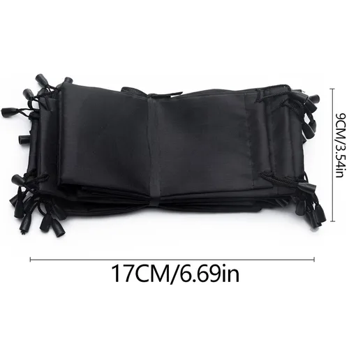 Imagen 2 del producto Bolsa portátil de tela suave para gafas de sol, bolsa de almacenamiento de polvo de microfibra, bolsa de transporte para gafas, contenedor, 10-100 Uds.