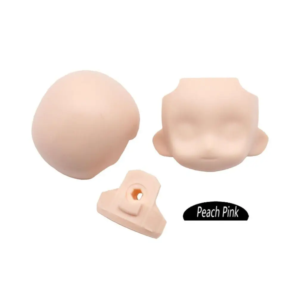 Nouveau résine 1/11 poupée visage poupées jouet accessoires 5 couleurs OB11 poupée tête arrière corps ajustement Obitsu11 cgc DOD poupées/1/12 BJD poupées