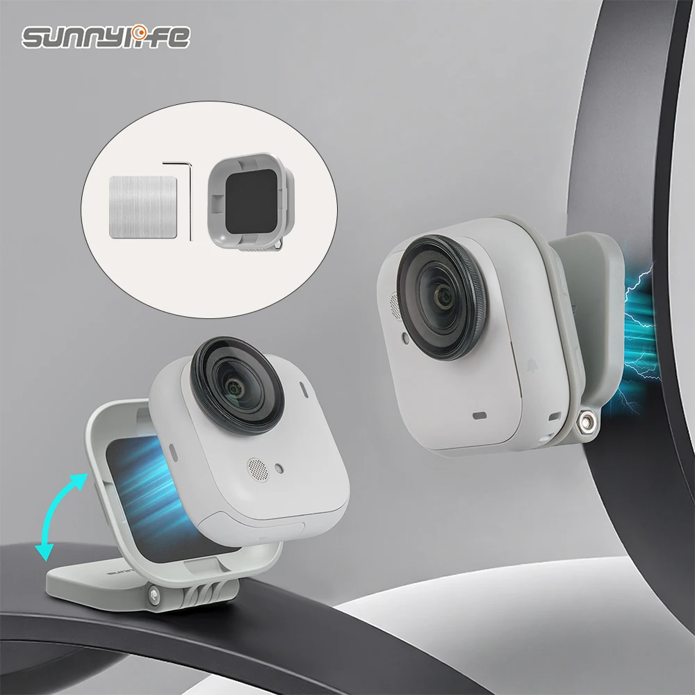 قاعدة تثبيت مغناطيسية متعددة الوظائف حامل POV دعم زاوية قابلة للتعديل لملحقات كاميرا Insta 360 GO Ultra Action #1