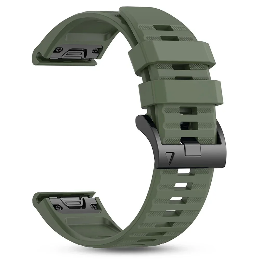 QuickFit 22 26mm siliconen band voor Garmin Fenix 5 5X Plus 6X 7 7X Pro Quatix 8 Fenix 8 Pro 51mm 47mm Epix Outdoor Sport Armband