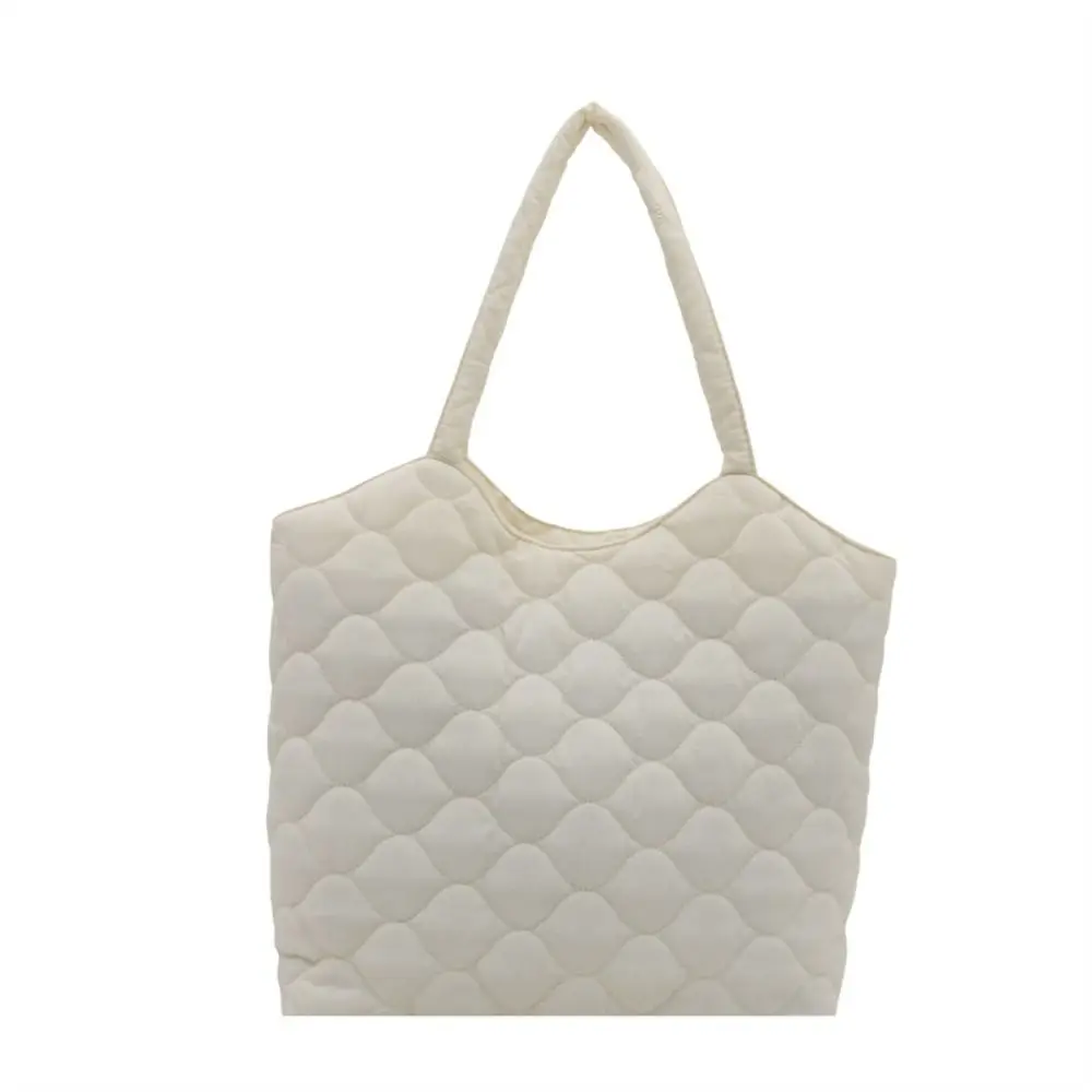 هدية إبداعية حقيبة يد ذات سعة كبيرة قابلة لإعادة الاستخدام حقيبة كتف مقاومة للماء مبطنة من القطن باللون الأسود حقيبة نسائية