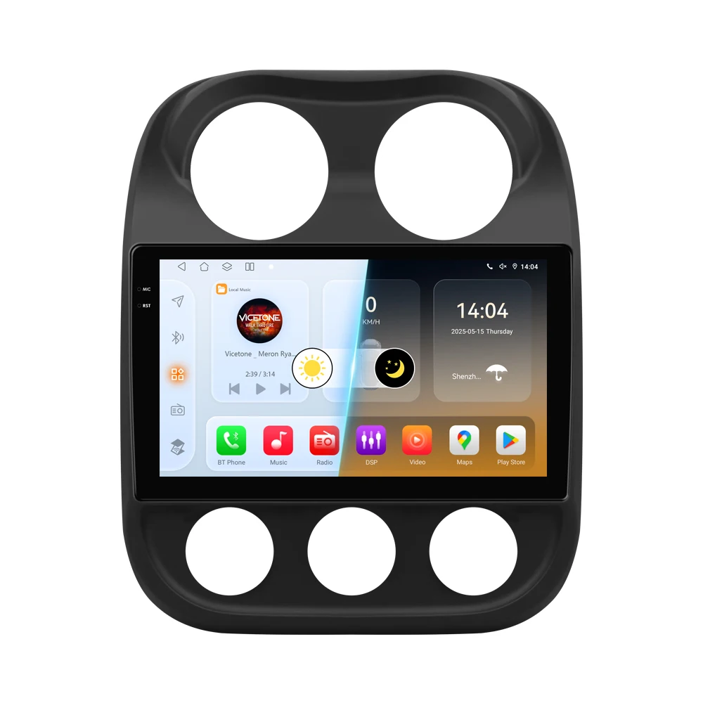 Hizpo Auto Intelligente Systeme Für JEEP Compass Patriot 2011-2017 CarPlay Android Auto Radio Keine 2 din 2din DVD QLED Bildschirm RDS