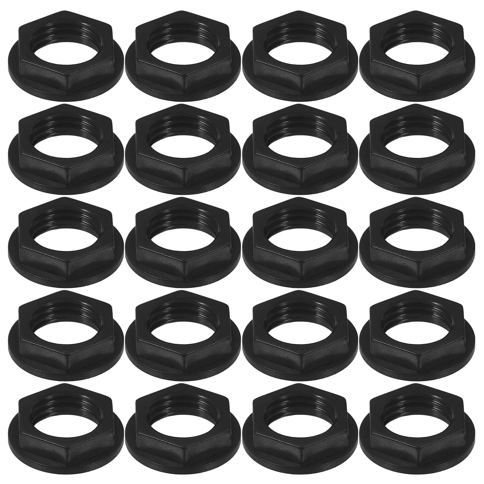 100pcs Audio Jack Mounting Nuts for Guitar Input Panel Repair – Threaded Socket Nuts for Acoustic & Electric Guitars