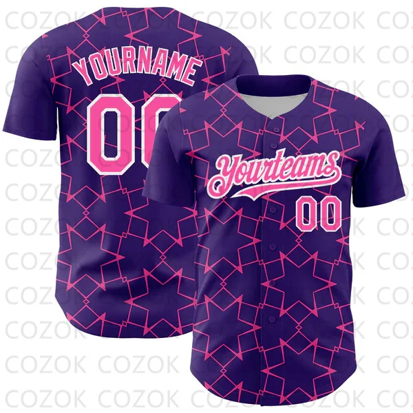 Unisex Custom Cobweb Baseball Jersey, 3D impresso camisa, camisas da equipe, Hip Hop Tops, homens e mulheres