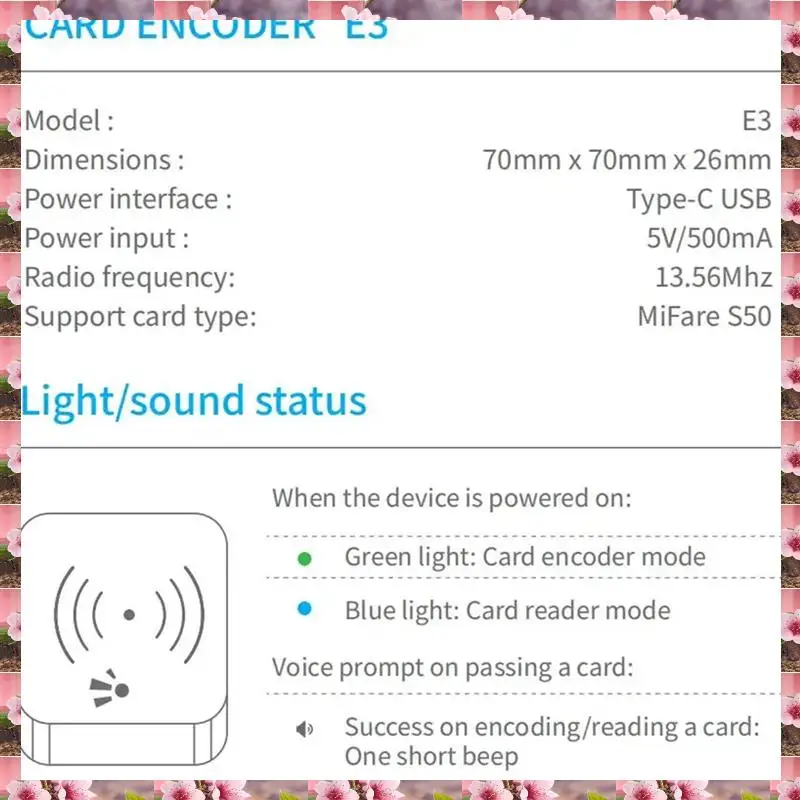 

2025 TTLOCK Smart Card Encoder NFC 13.56M M1 IC Card Reader RFID Chip Scanner For TT Hotel TT Renting System Software Hotel,TTLO