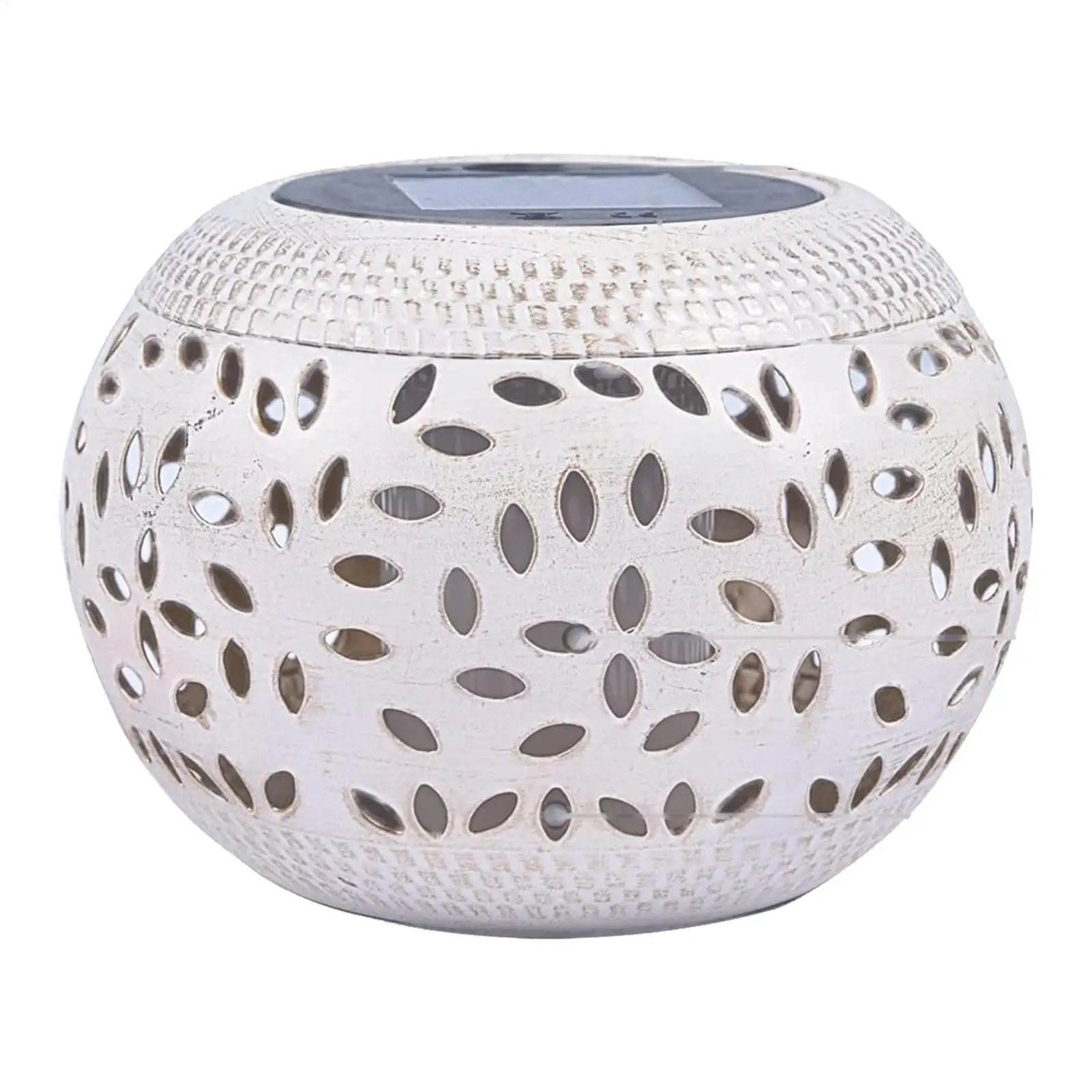 屋外ガーデン風景装飾ソーラーライト LED 金属防水ソーラーランタンライト屋外中空ソーラーライト