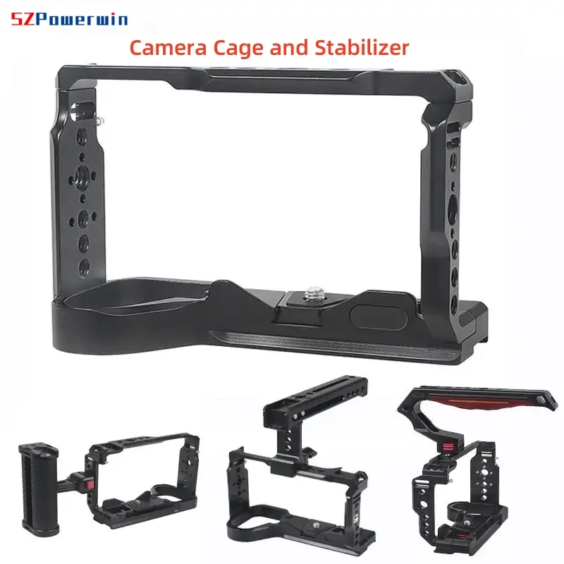 A6700 Клетка для камеры, стабилизатор, алюминиевая установка для Sony DSLR, быстроразъемный кронштейн для штатива ARCA, холодный башмак, крепление 1/4 3/8, комплект для видеоблогов