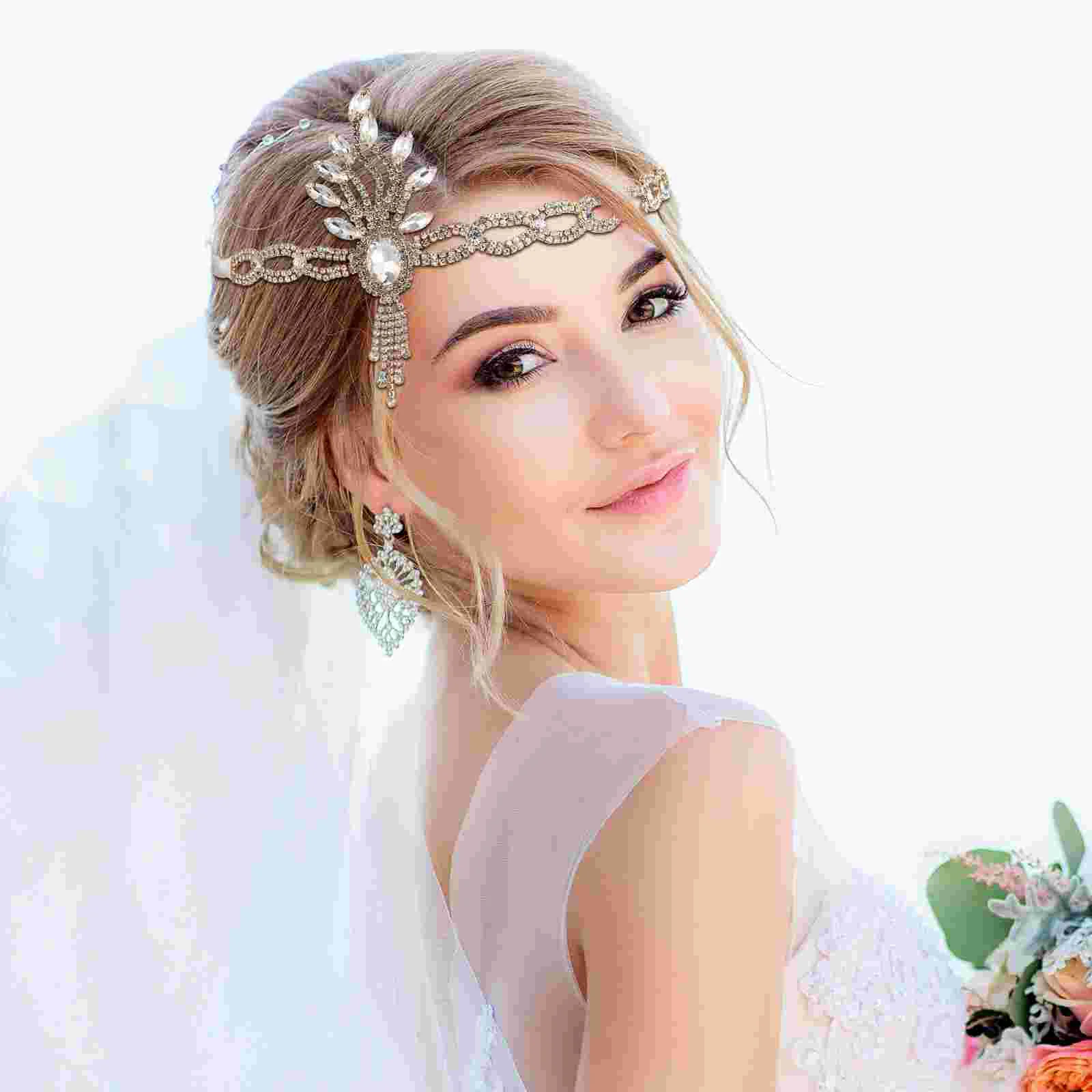 Homecoming Hair Accessory Bridal Hairbands Accessories Garden Reception Headband Headpiece Wedding Crystal Headwear