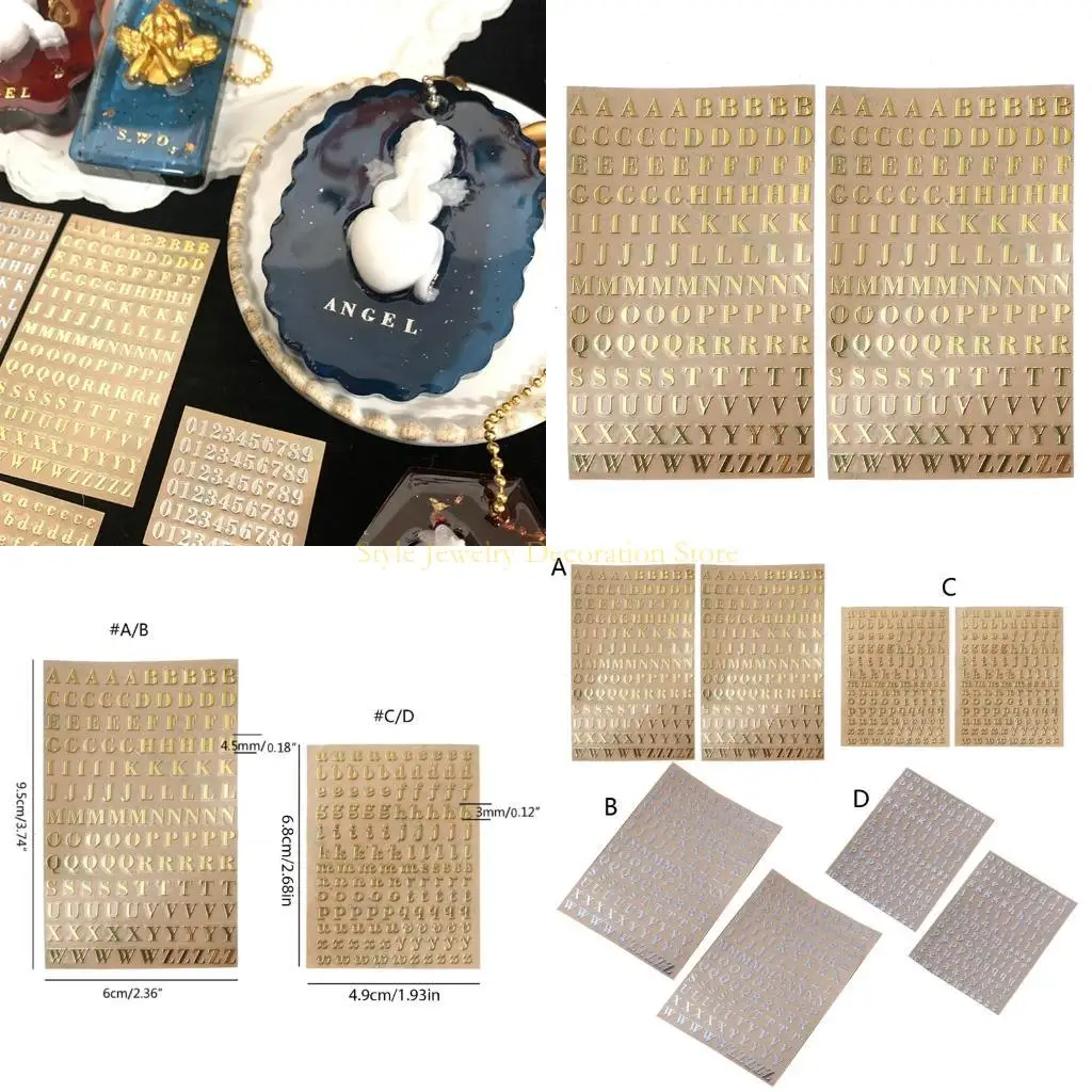 

D46E Алфавитные наклейки и блестящие нижние для корпусов наклейки на самостоятельные укладки