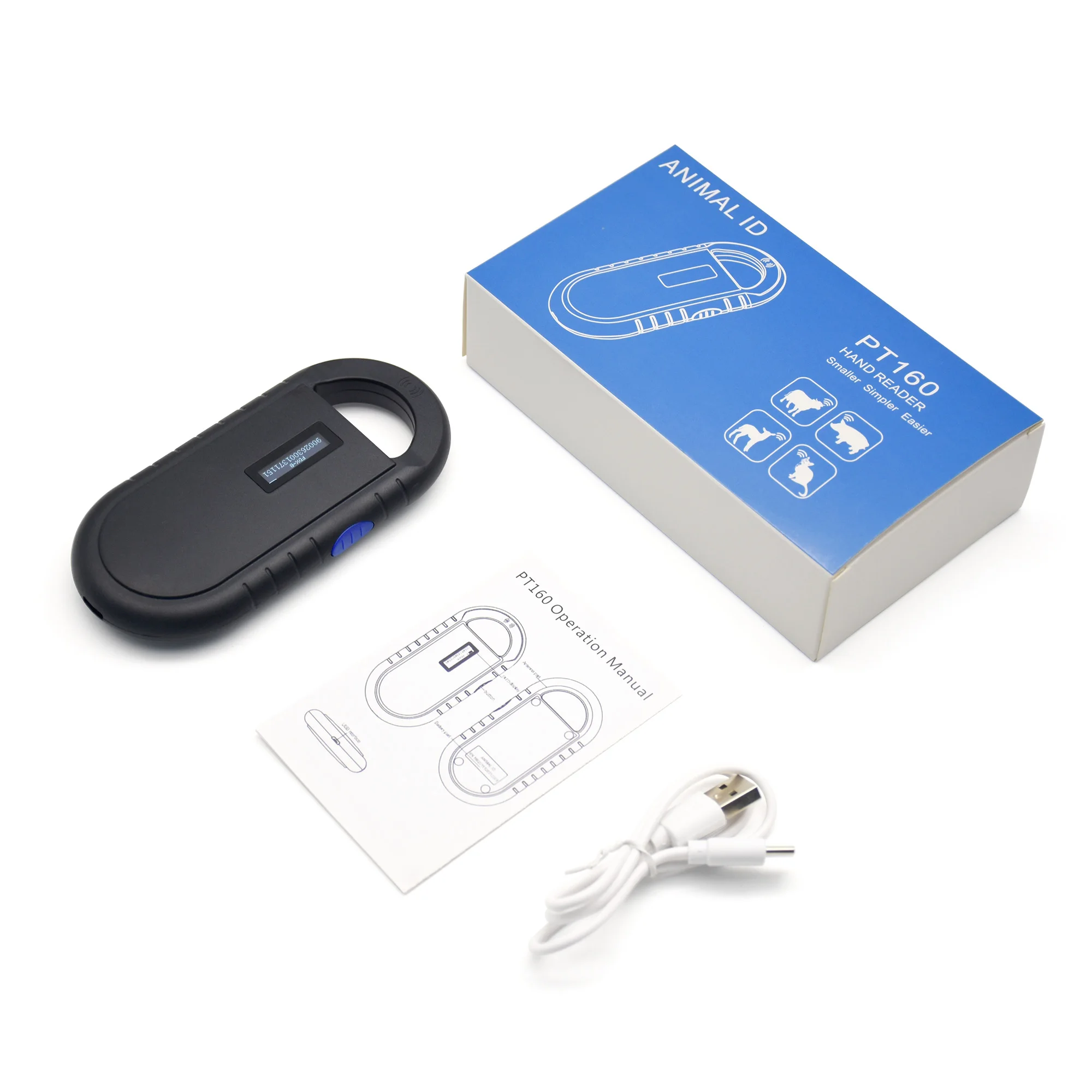 ชาร์จ RFID Card ID Reader ISO11784/5 สัตว์เลี้ยงเครื่องสแกนเนอร์ 134kHz 125kHz Chip Transponder USB 2.0 Microchip เครื่องสแกนเนอร์สําหรับสัตว์