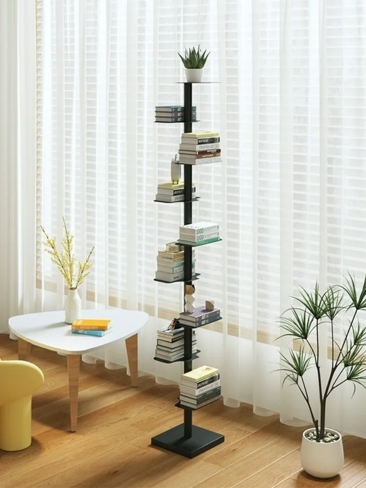 Floor Standing Bookshelf Multifunctional Book Organizer Display Stand Portable Storage Rack Booksellers Corner Book Shelves