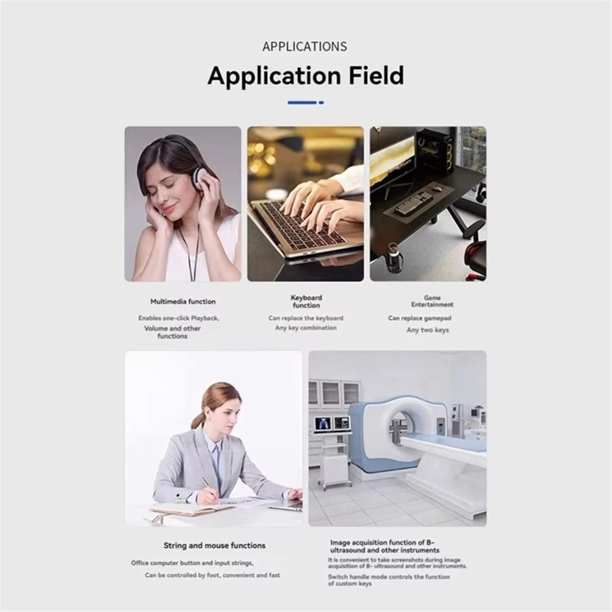 GOB-oKeypad USB Macro Programming Key USB Connection Keyboard with Braille Design for Working and Gaming Portable