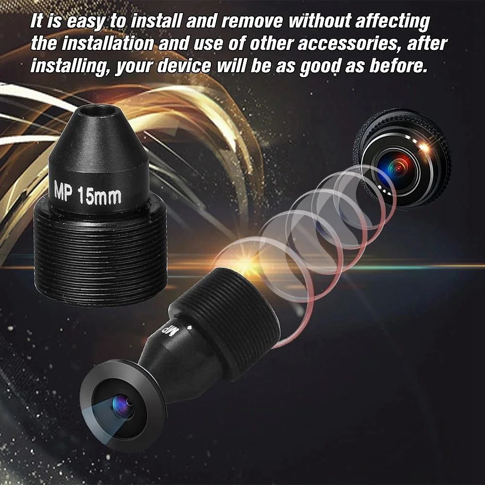 

A72T HD 2.0 Megapixel Pinhole Lens M12 CCTV MTV Board 15Mm Lens 1/2.7 Inch Aperture F1.6 28.3 Degree For Security Cameras
