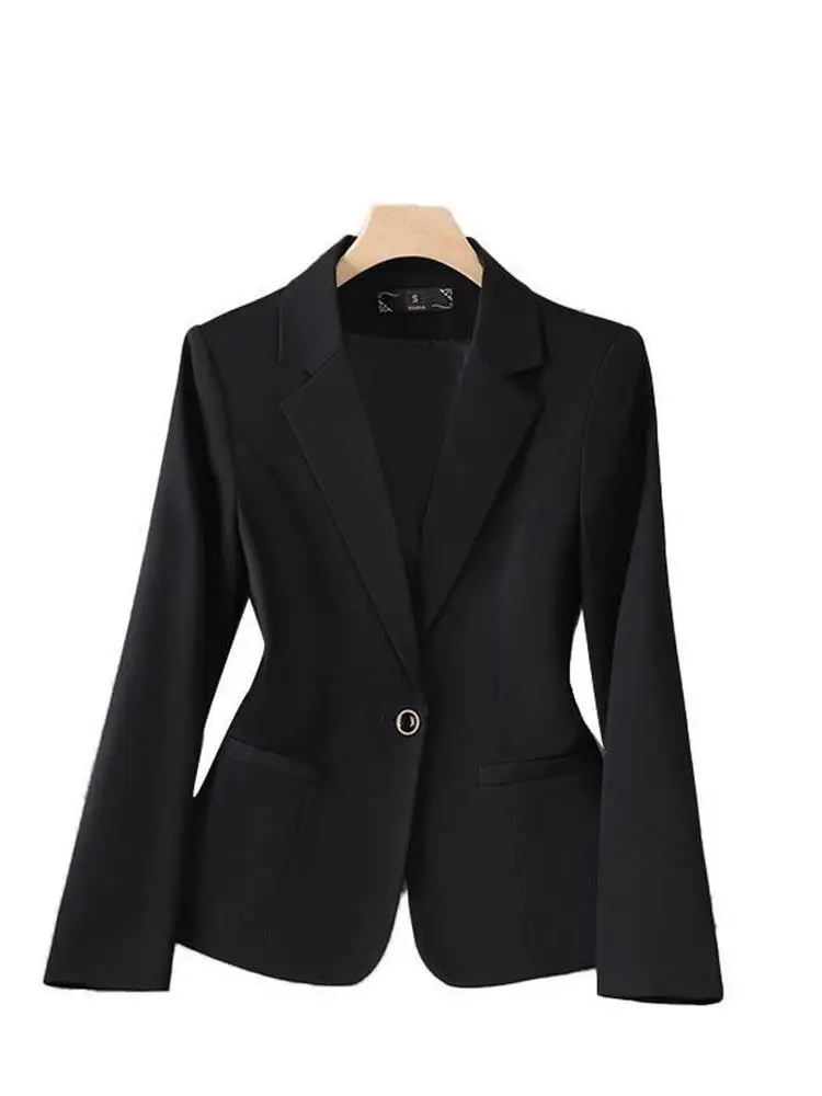 

Повседневный женский костюм-джат бежевого цвета для поездок на работу, весна-осень, новинка 2024, корейская версия, Cleanfit Long Sve