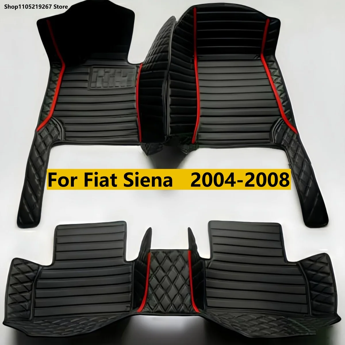 

Car Floor Mats For Fiat Siena 2004 2005 2006 2007 2008 Carpets Leather Mat Durable Rugs Anti Dirty Pad Set