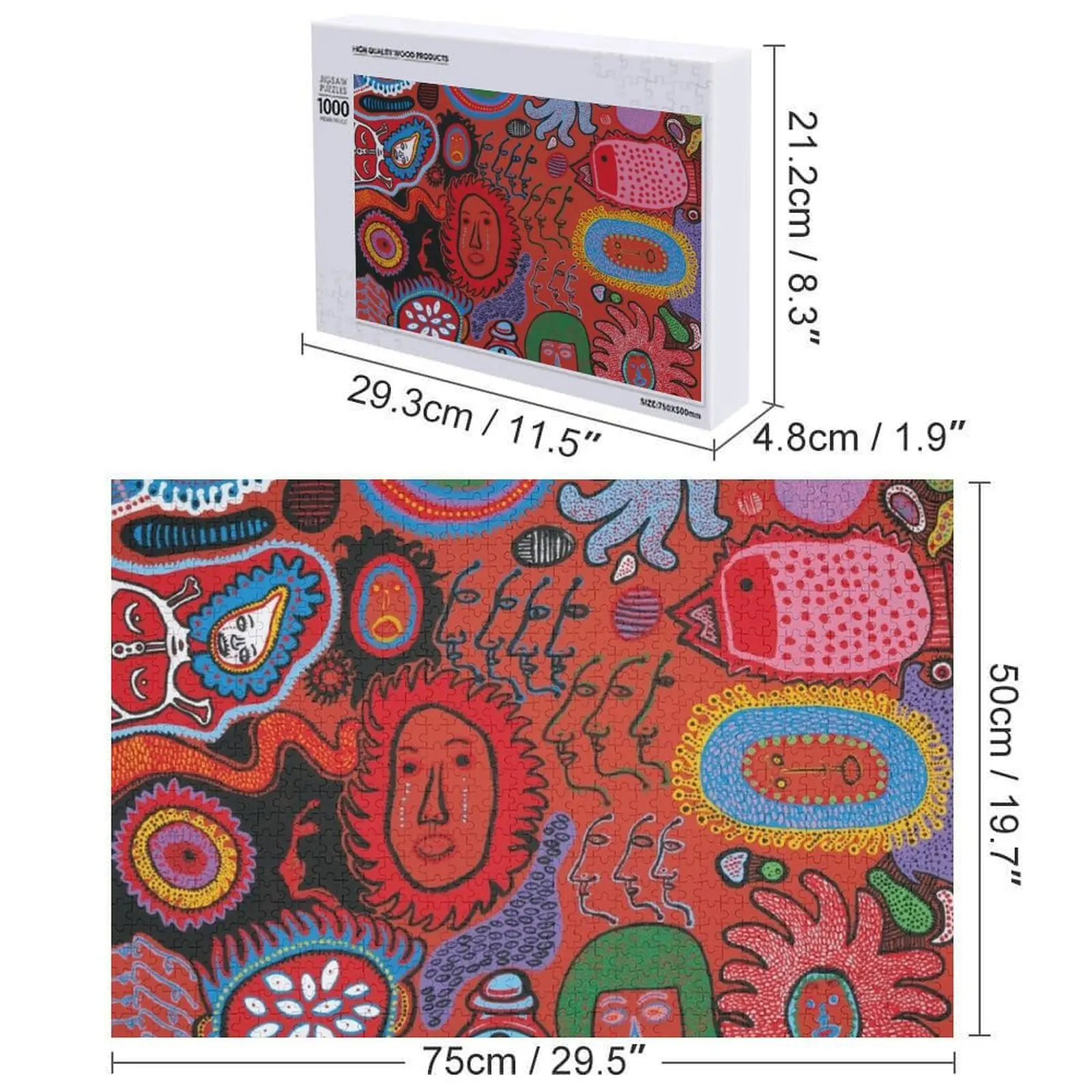 Yayoi Kusama-mon âme éternelle Puzzle jouets de noël cadeaux personnalisés pour enfants Puzzle