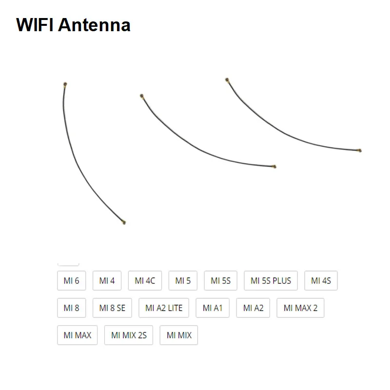 For Xiaomi MI A1 A2 LITE 6 5 5S PLUS 4 4S 4C 4I 8 SE MIX MAX 2 2S Signal Wifi Aerial Ribbon Antenna Flex Cable Wire Repair Parts