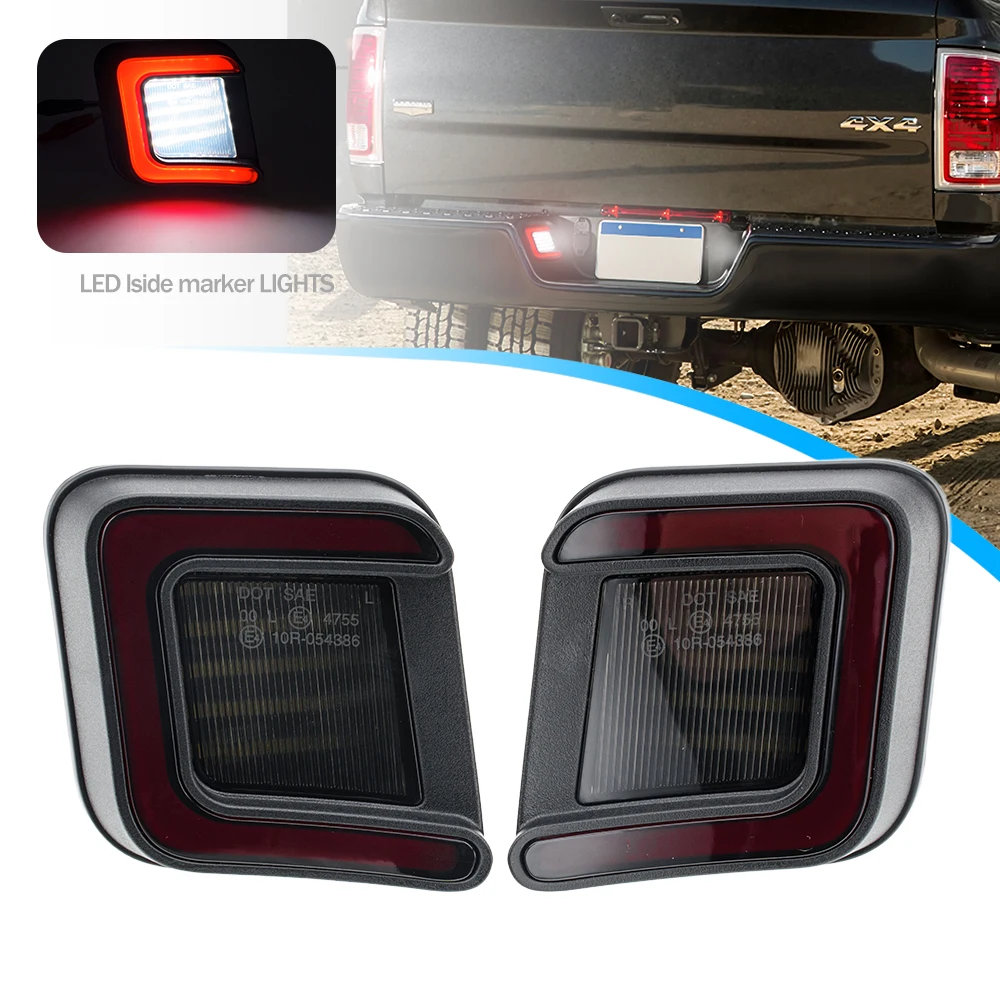 

"C" стиль 2 шт. красный + белый светодиодный светильник номерного знака лампы Canbus для Dodge Ram 1500 2500 3500 2003-2010 гг.