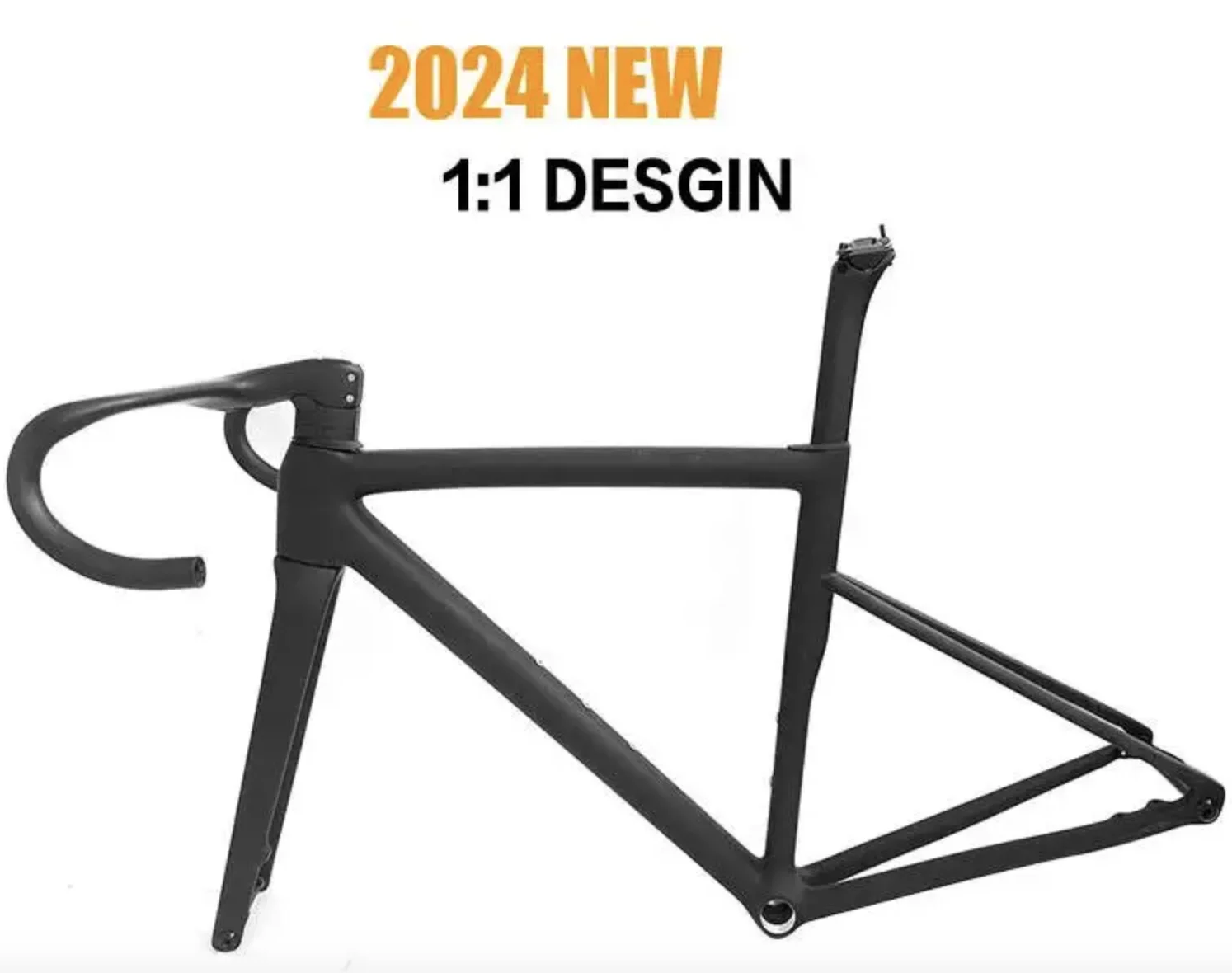 Carbon Frame for Road Bike, All Internal Wiring, Suitable for Di2 Group BSA, Bottom Bracket, 700C, Road Bicycle, New, 2024