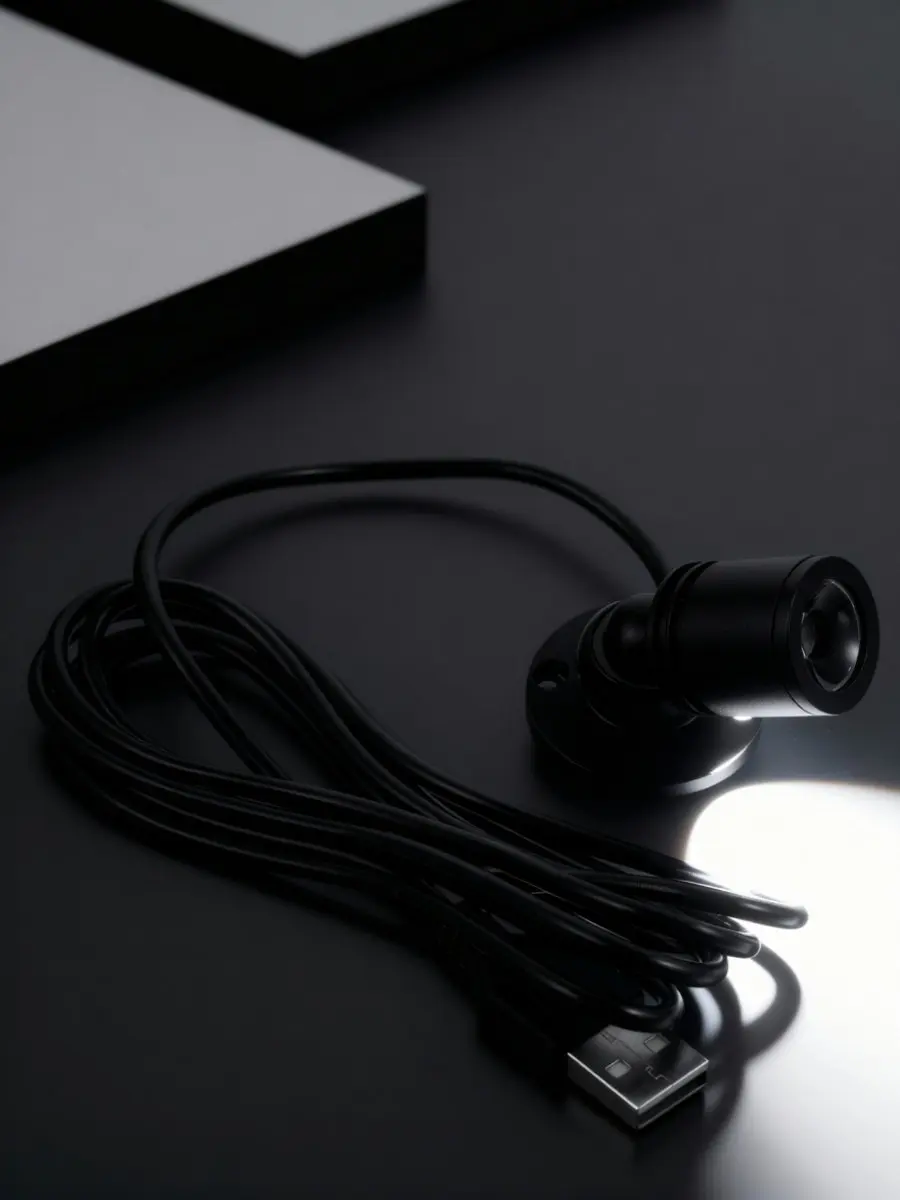 Spot Light Focused Lighting Mini Spotlight for Indoor Display Case Black Miniature Lights