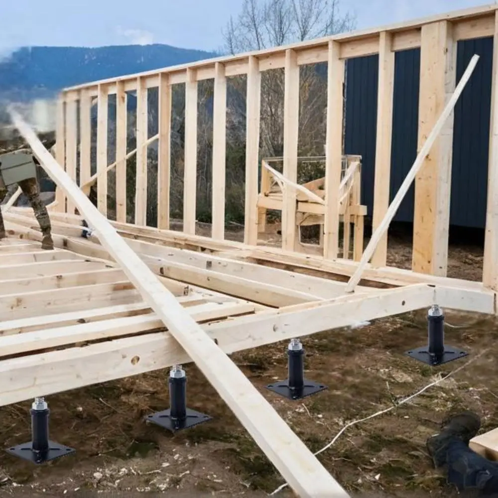 Gato de piso ajustable con soportes de elevación de 4 postes, rango de 9,5-13,5 para uso en garaje doméstico