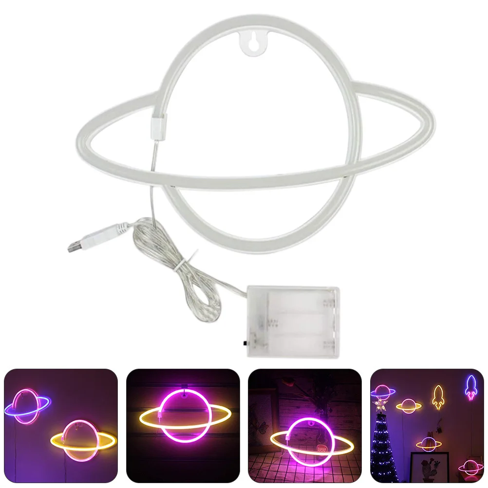 매력적인 신비한 분위기 모양 네온 책상 램프 침실 홈 장식 야간 조명 야간 램프 LED 조명