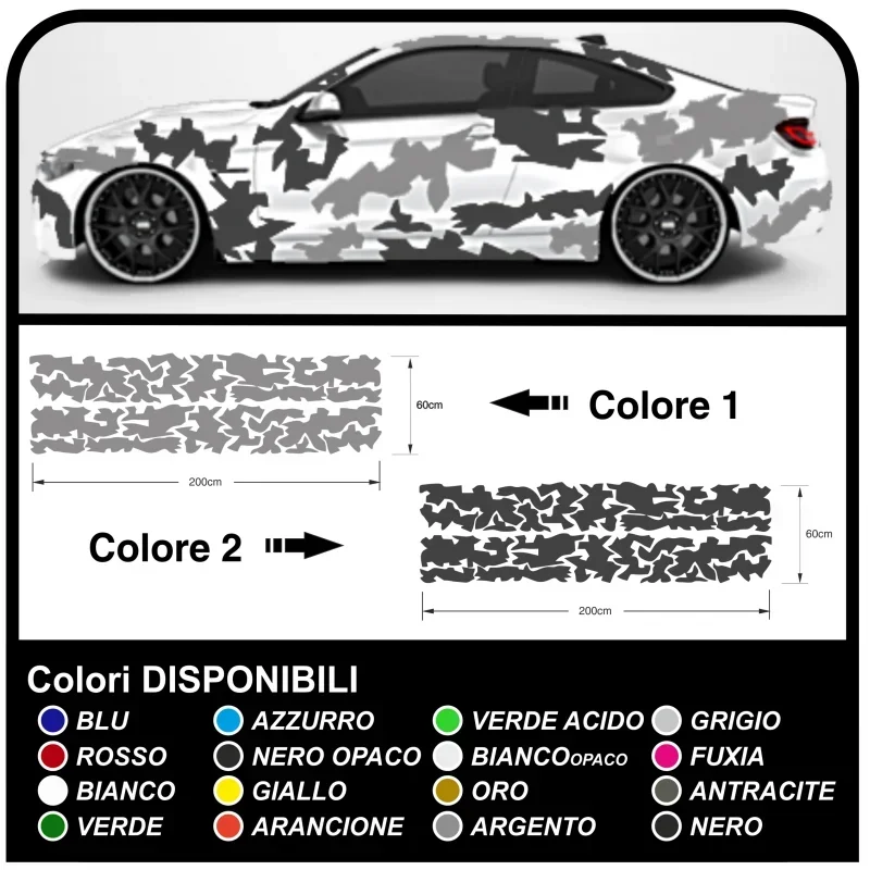 

Adhesive car camouflage Camouflage kit car decoration US ARMY camouflage effect universal Sticker decoration Tuning Camo