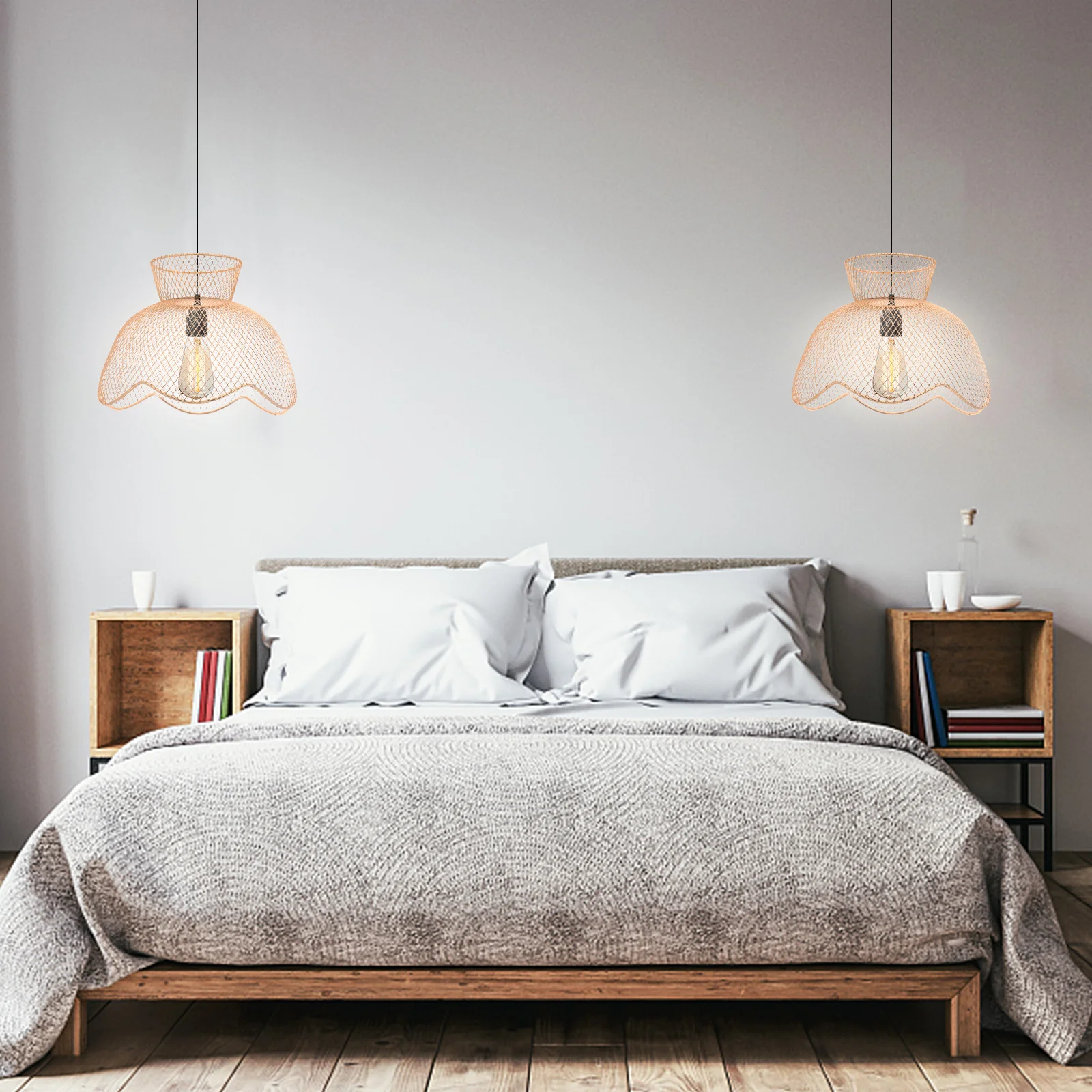 

Modern Metal Lampshade Vintage Table Lamp Cover Durable Iron Hollow Out Design Elegant Room Decoration Soft Light