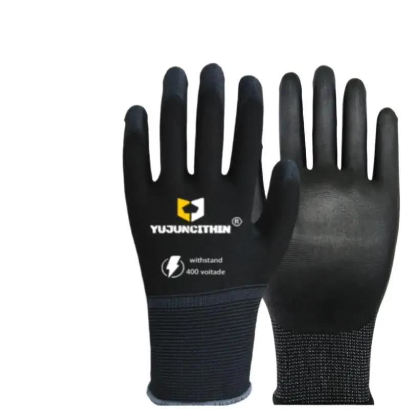 AliExpress NONE 1 Pair Ultra-thin Safety Electrician Gloves 400/500V Insulated Working Gloves Nitrile Anti Electric Shock Gloves