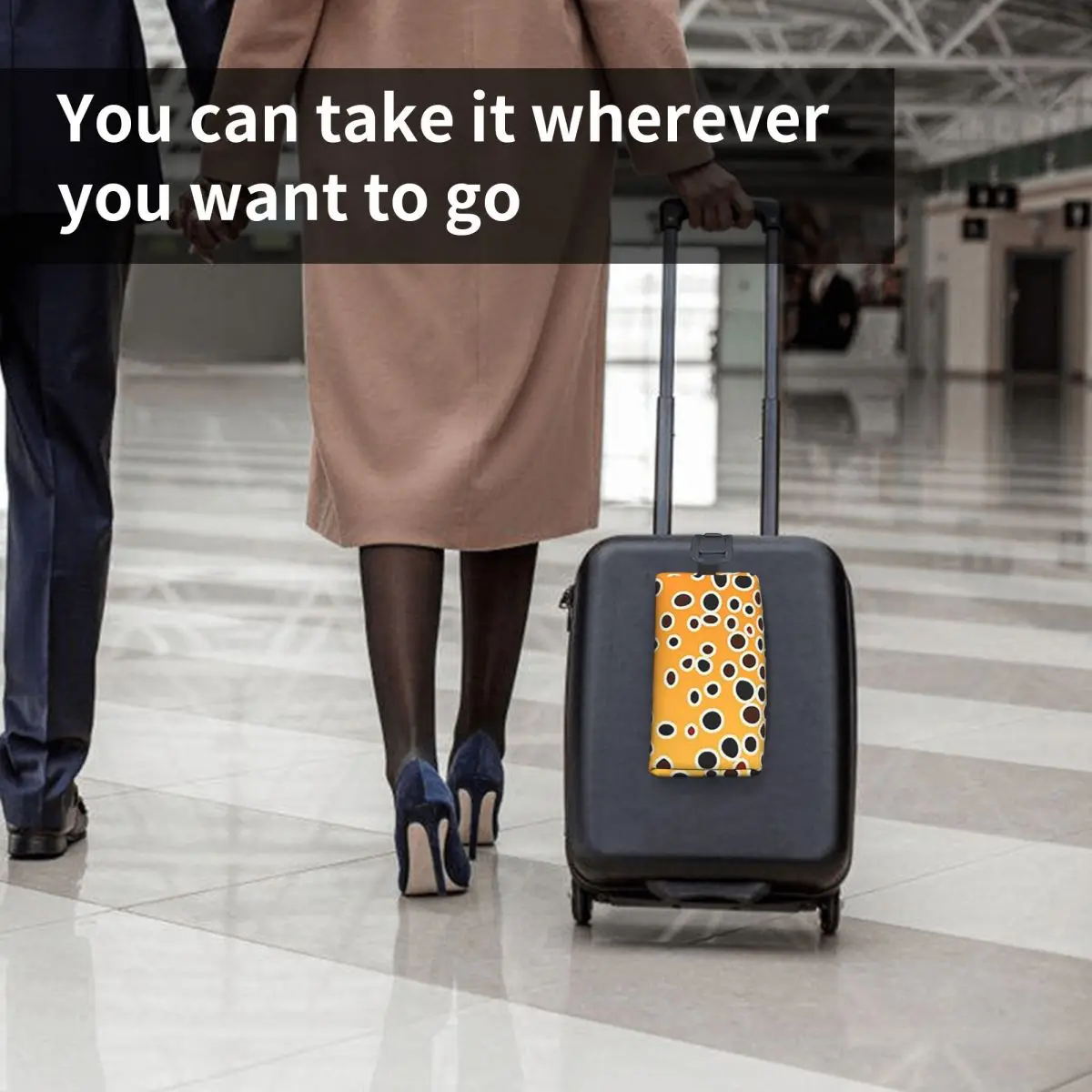 Bolsa de cosméticos de piel de trucha marrón para mujer, bolsa organizadora de maquillaje de viaje, almacenamiento de artículos de tocador, caja de Kit Dopp, estuche para lápices