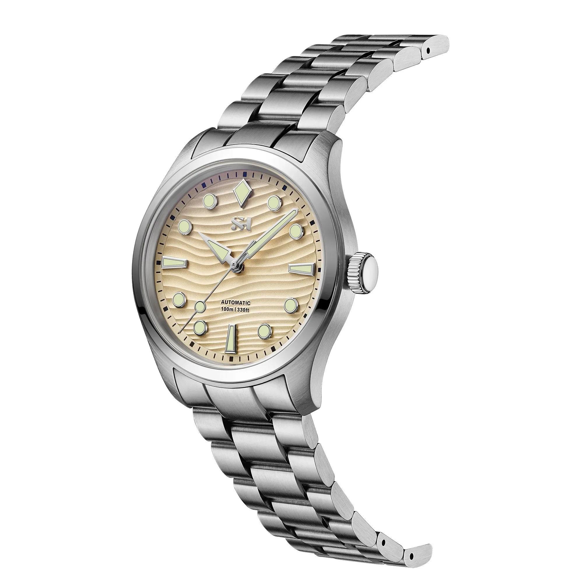 

SH Limited Edition 38mm Ultra-thin Dive Watch PT5004 Automatic Mechanical Movement Waterproof100m Cathedral Pointer Collectibles