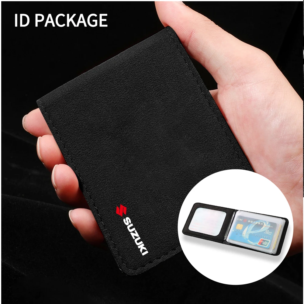 Car Driving Document Protector Case Credit Card Storage Clip for Suzuki SX4 Swift Jimny Grand Vitara ALTO IGNIS Samurai Baleno