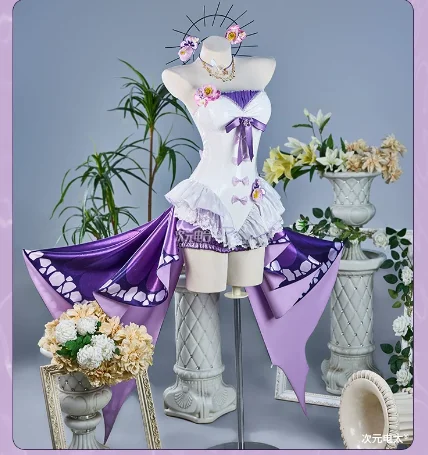 

Honkai: Star Rail Castorice Cosplay Costume Dress Dream Shadow of the Phantom Butterfly Hallowen Play Role Clothes HCos