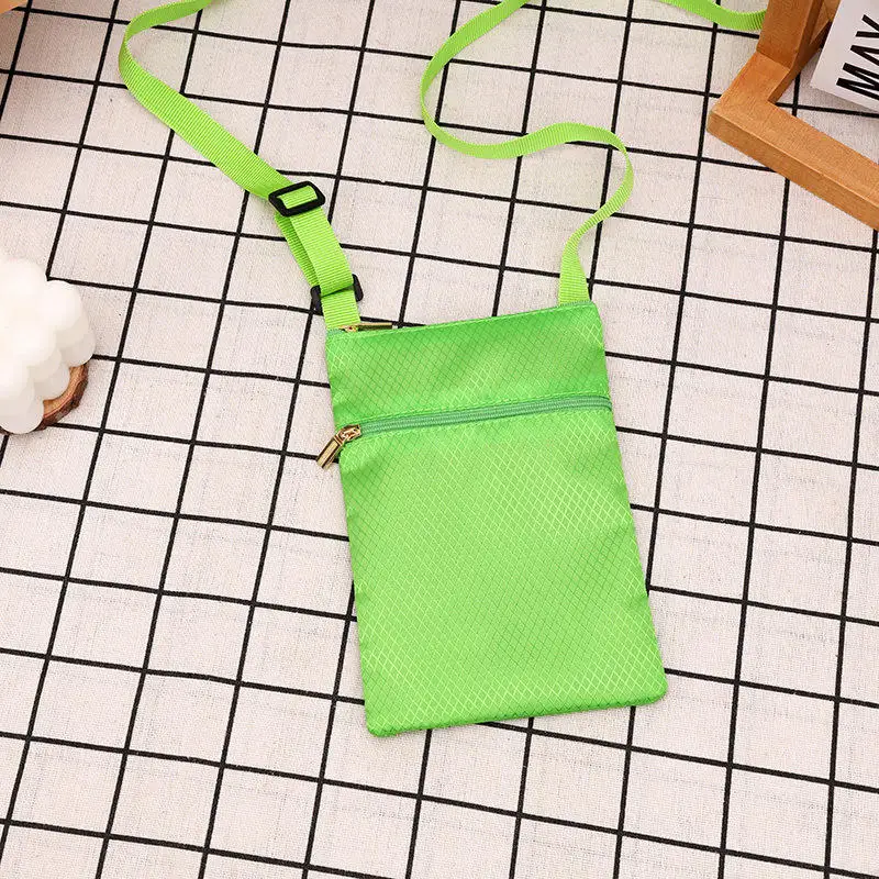 High Quality Oxford Women's Crossbody Bags Small Shoulder Handbags for Men Solid Color Students Phone Bags Mini Messenger Bags